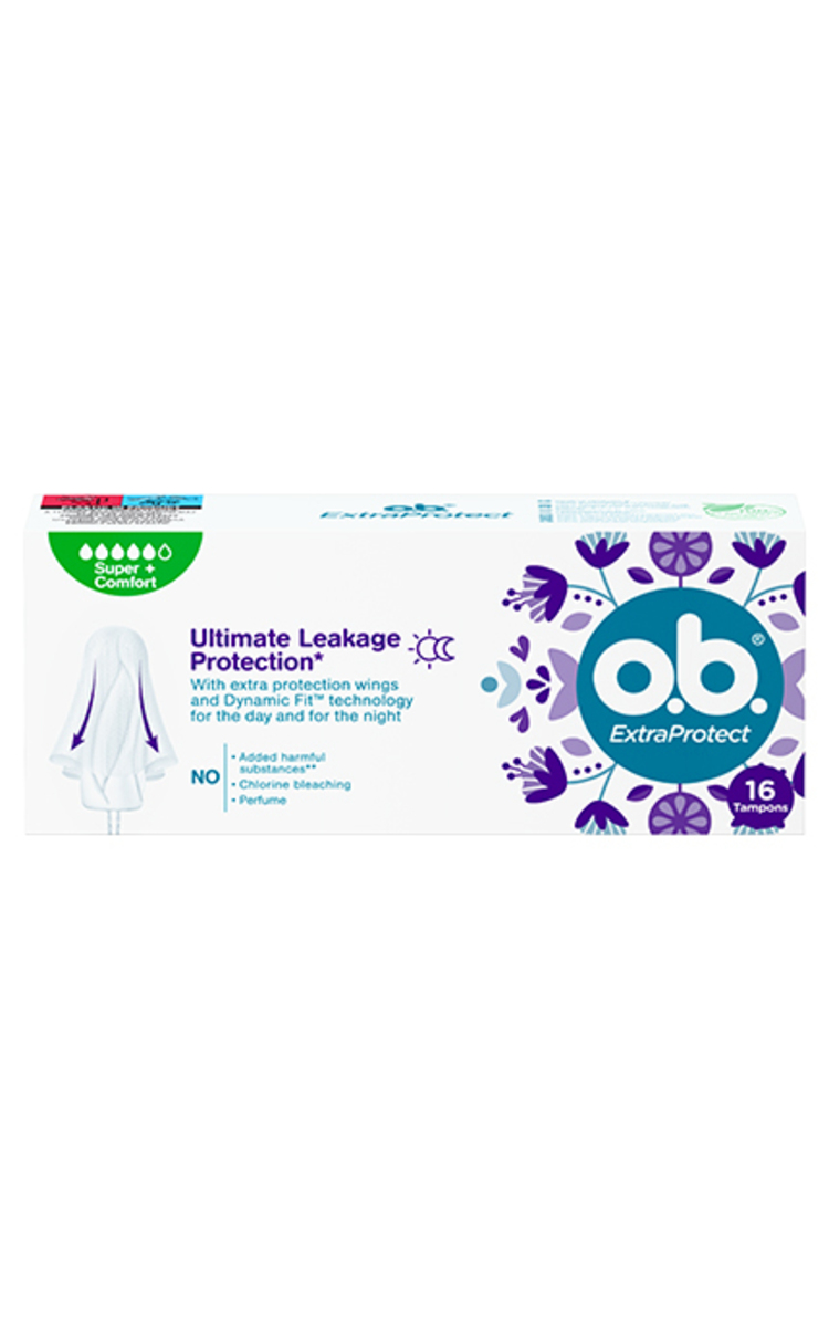 O.B. O.B., EXTRA PROTECT, tamponai, 16 vnt. 16 vnt.