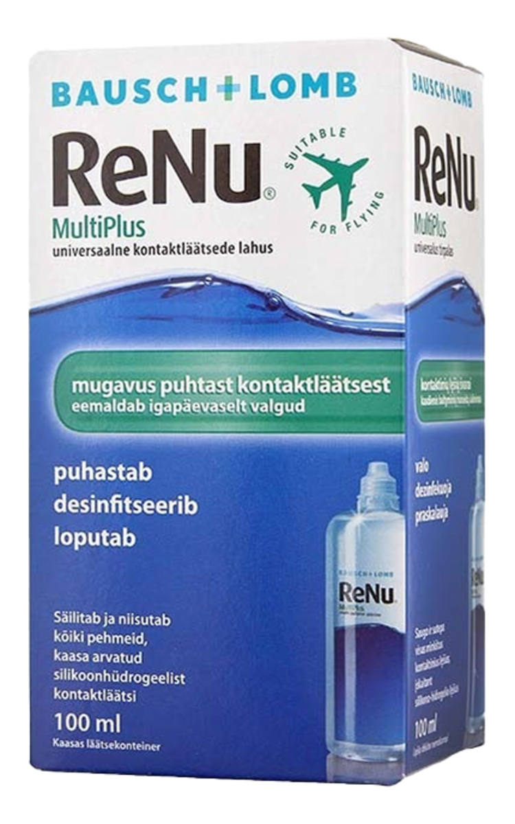 BAUSCH & LOMB RENU MULTIPLUS, kontaktinių lęšių skystis, 100 ml 100 ml