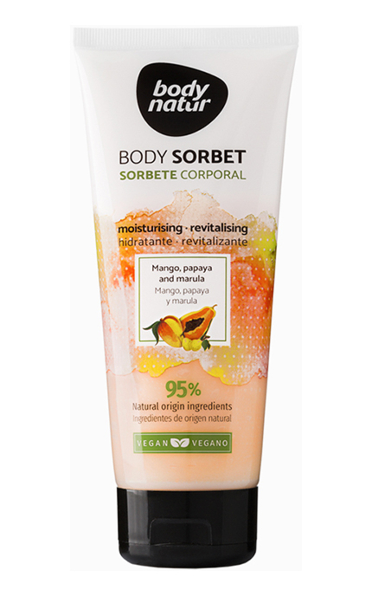 BODY NATUR BODY NATUR, šerbetas kūnui su mangais ir papaja, 200 ml 200 ml