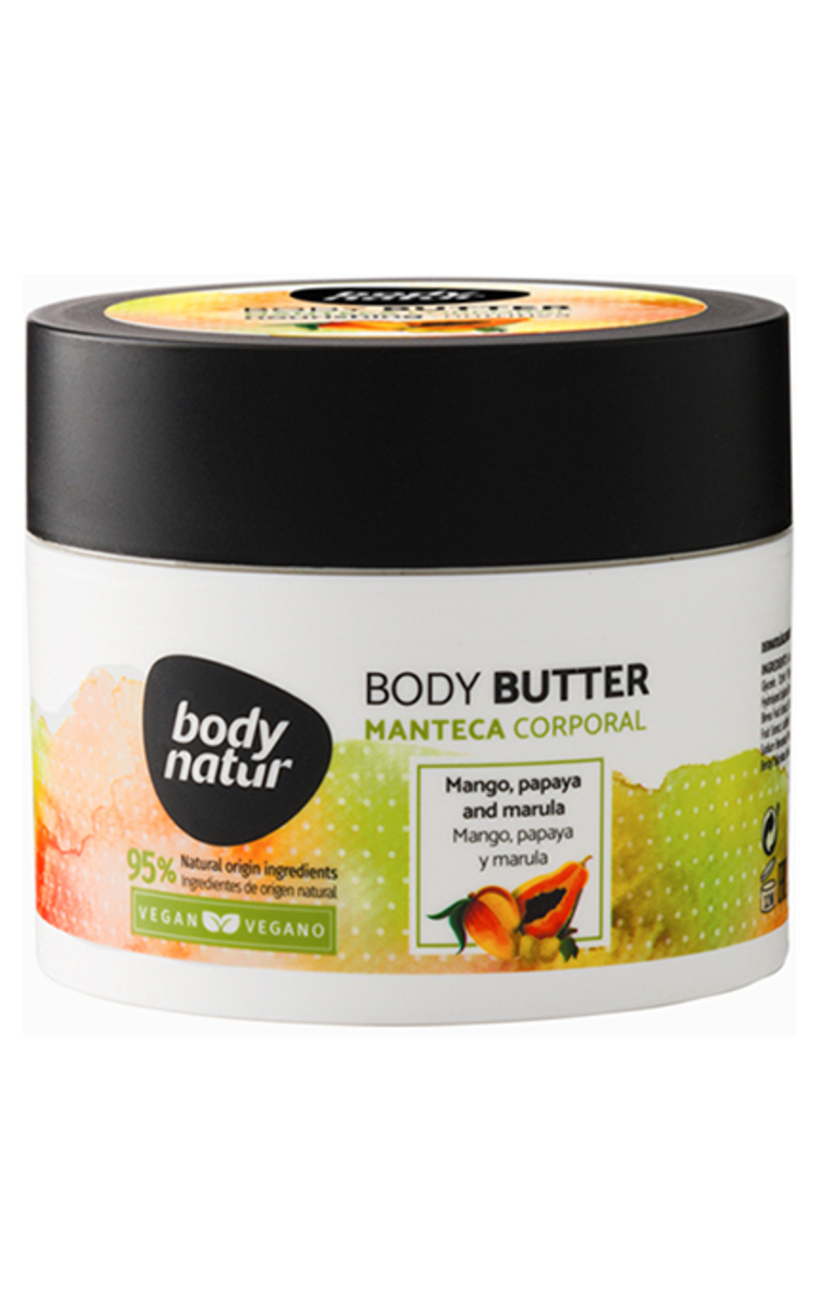 BODY NATUR BODY NATUR, kremas kūnui su mangais ir papaja, 300 ml 200 ml