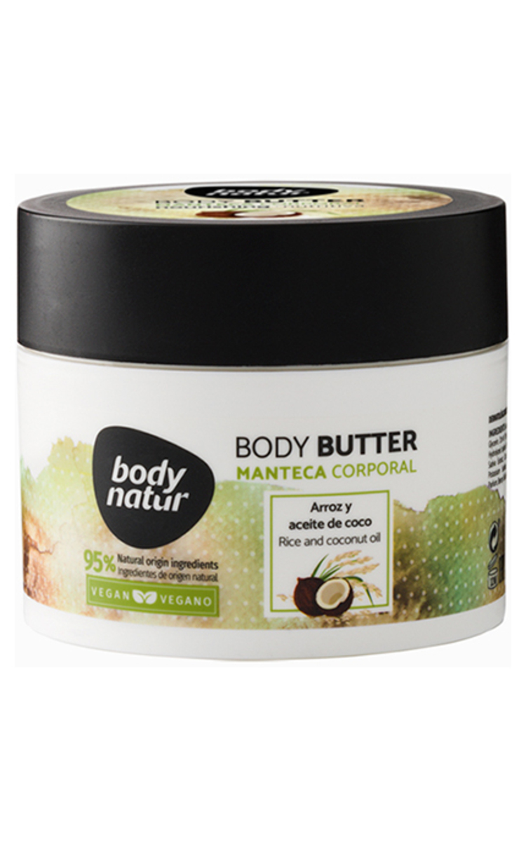 BODY NATUR BODY NATUR, kremas kūnui su ryžių ir kokoso aliejumi, 300 ml 200 ml