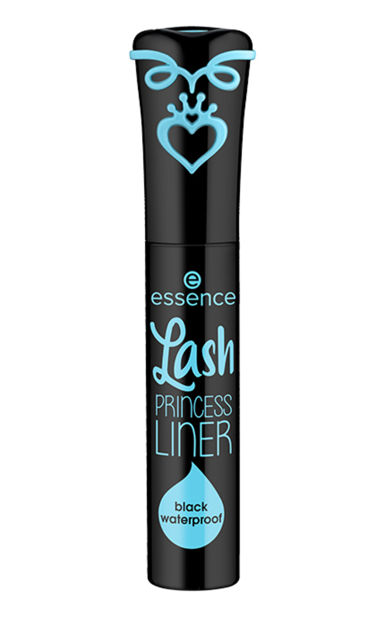 ESSENCE ESSENCE, EYELINER LASH PRINCESS BLACK WATERPROOF, akių pravedimas, 1 vnt. 1 vnt.