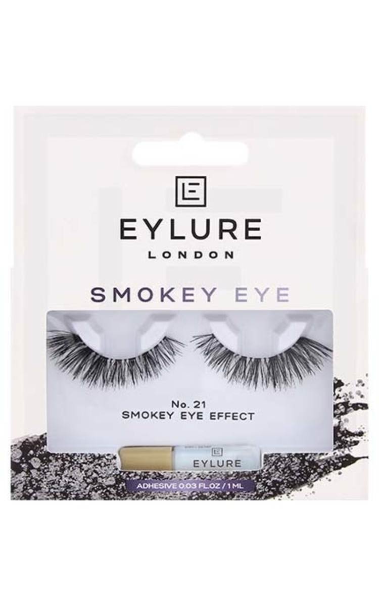 EYLURE EYLURE, SMOKEY EYE Nr.21, blakstienos su klijais, 1 vnt.  1 vnt.