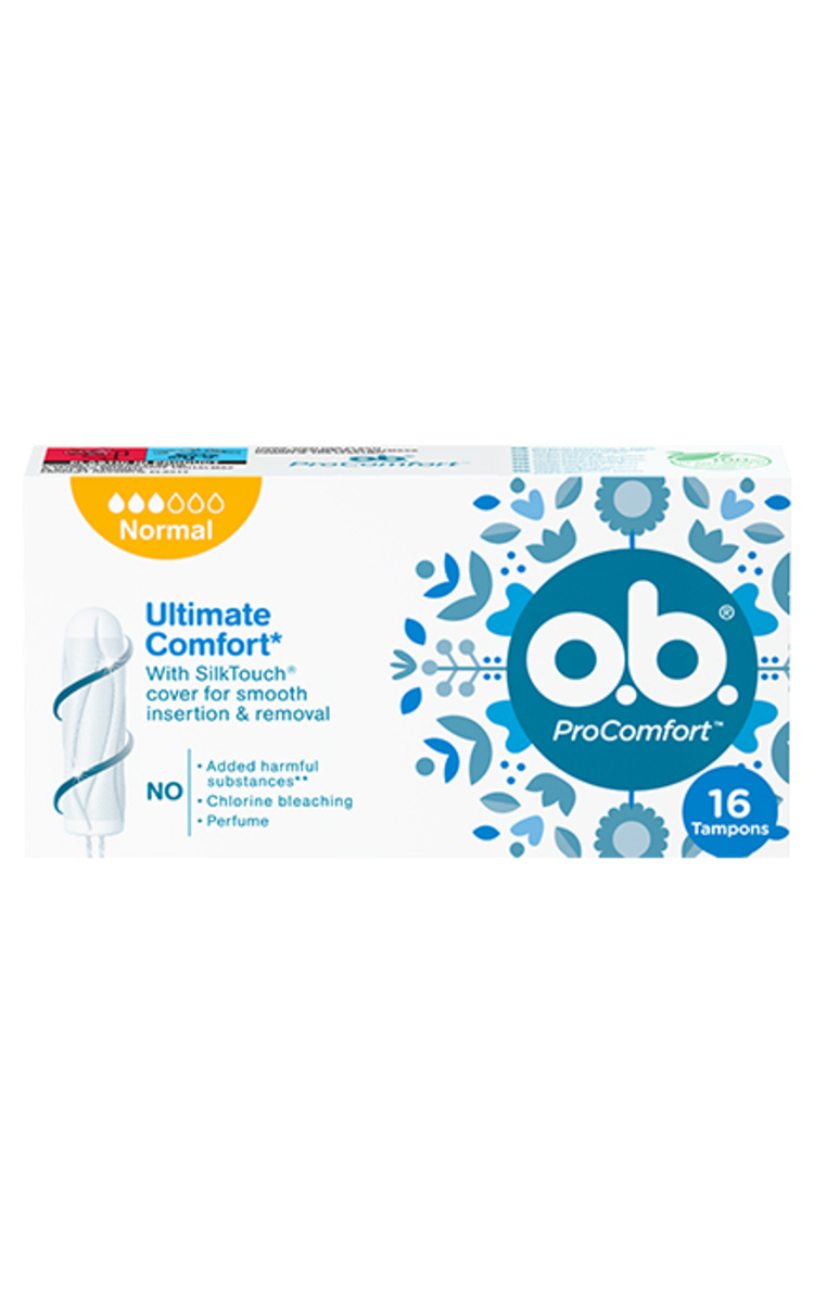 O.B. O.B., PROCOMFORT NORMAL, tamponai, 16 vnt 16 vnt.