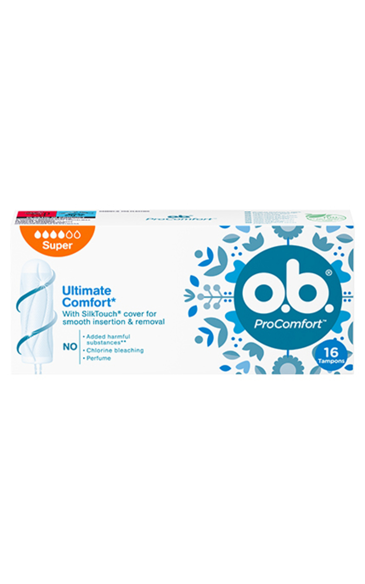 O.B. O.B., PROCOMFORT SUPER, tamponai, 16 vnt 16 vnt.