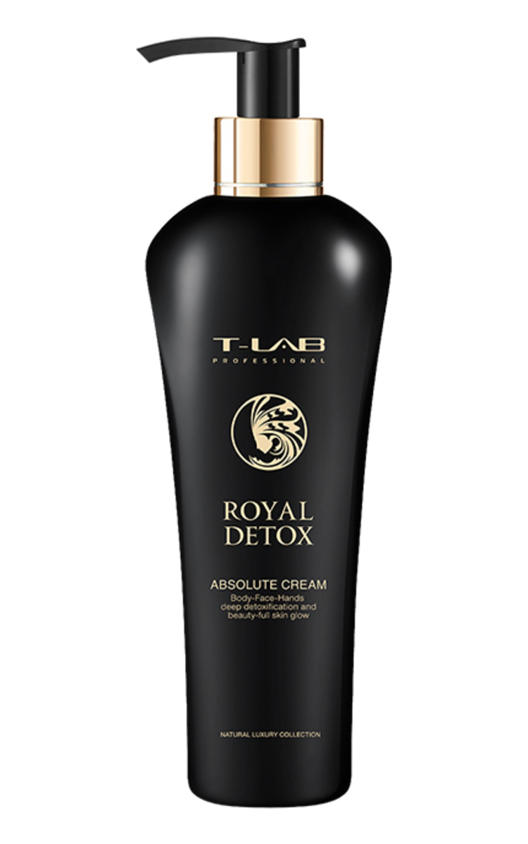 T-LAB PROFESSIONAL T-LAB PROFESSIONAL, ROYAL DETOX Absolute Cream, valomasis kūno, rankų ir veido kremas, 300 ml 300 ml