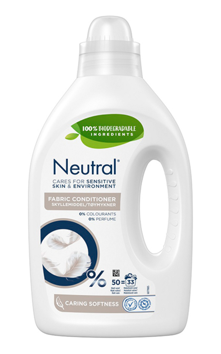 NEUTRAL NEUTRAL, SENSITIVE, koncentuotas audinių minkštiklis, 1 l 1000 ml