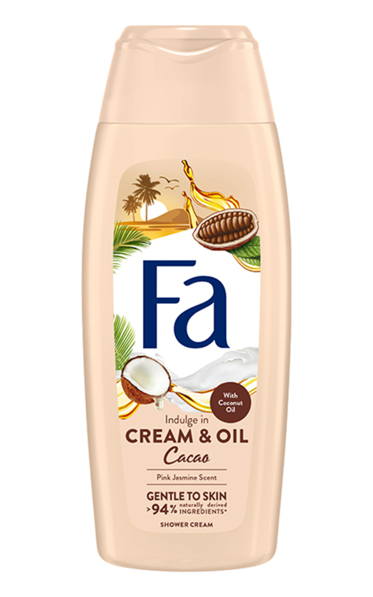 FA FA, CREAM&OIL CACAO, dušo gelis, 400 ml 400 ml