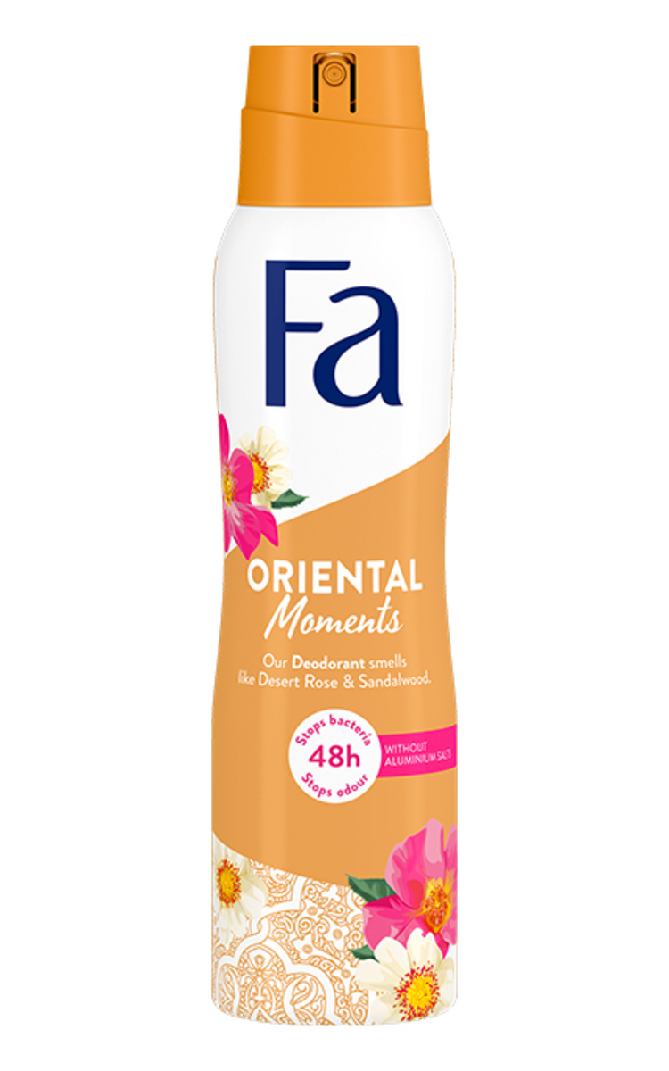 FA FA, ORIENTAL MOMENTS, aerozolinis dezodorantas, 150 ml 150 ml