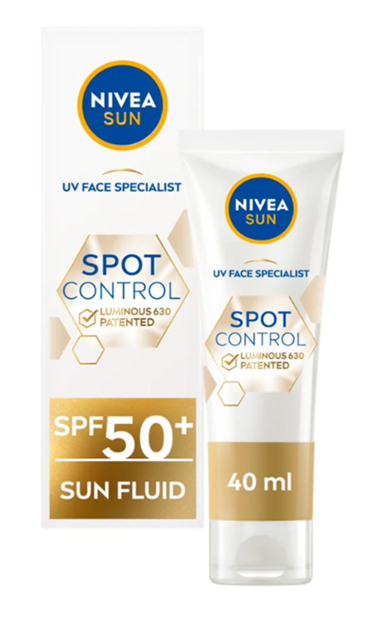 NIVEA, DARK SPOT LUMINOUS 630, apsauginis veido fluidas SPF50+, 40 ml 40 ml