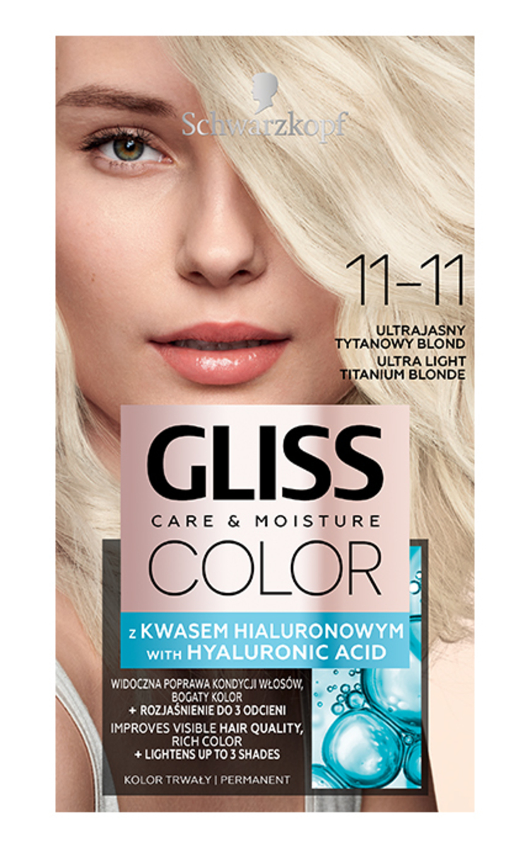 SCHWARZKOPF GLISS COLOR GLISS, COLOR 11-11, plaukų dažai, 1 vnt. 1 vnt.