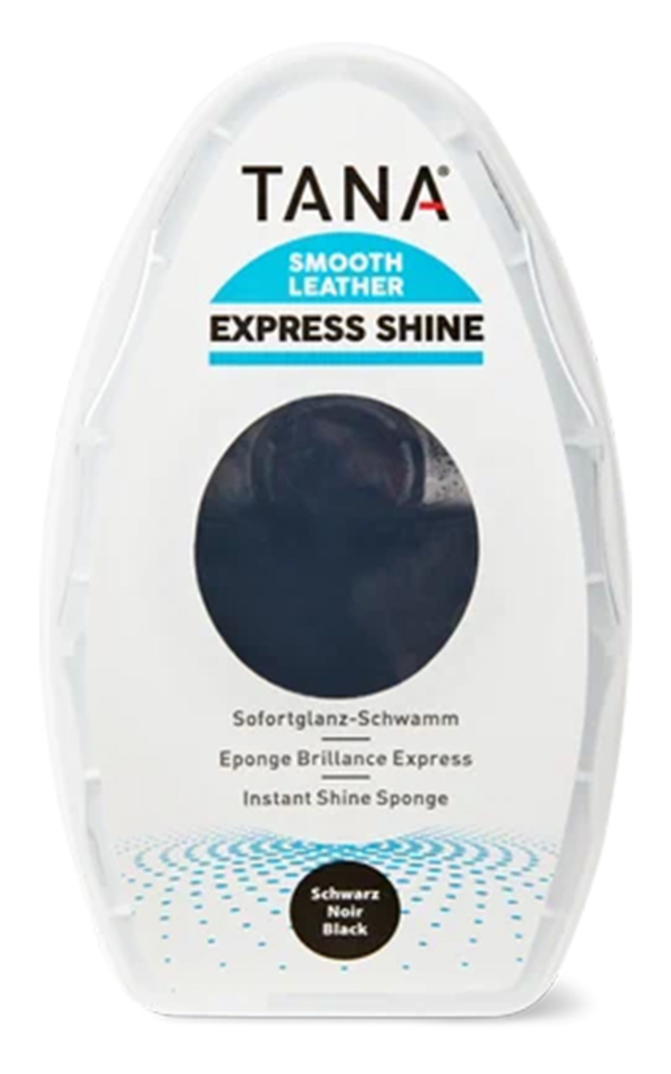 TANA TANA, EXPRESS SHINE, kempinėlė batams, juoda, 7 ml.  1 vnt.