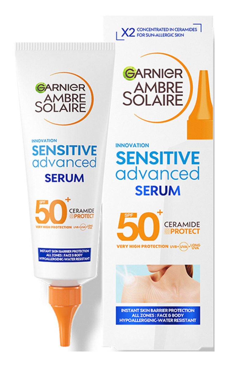 GARNIER AMBRE SOLAIRE, apsauginis kūno serumas, SPF+50, 125 ml 125 ml