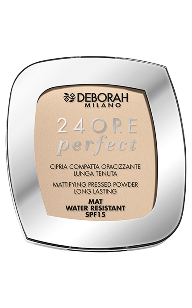 DEBORAH MILANO DEBORAH MILANO, 24ORE PERFECT, kompaktinė pudra, 9 g light beige