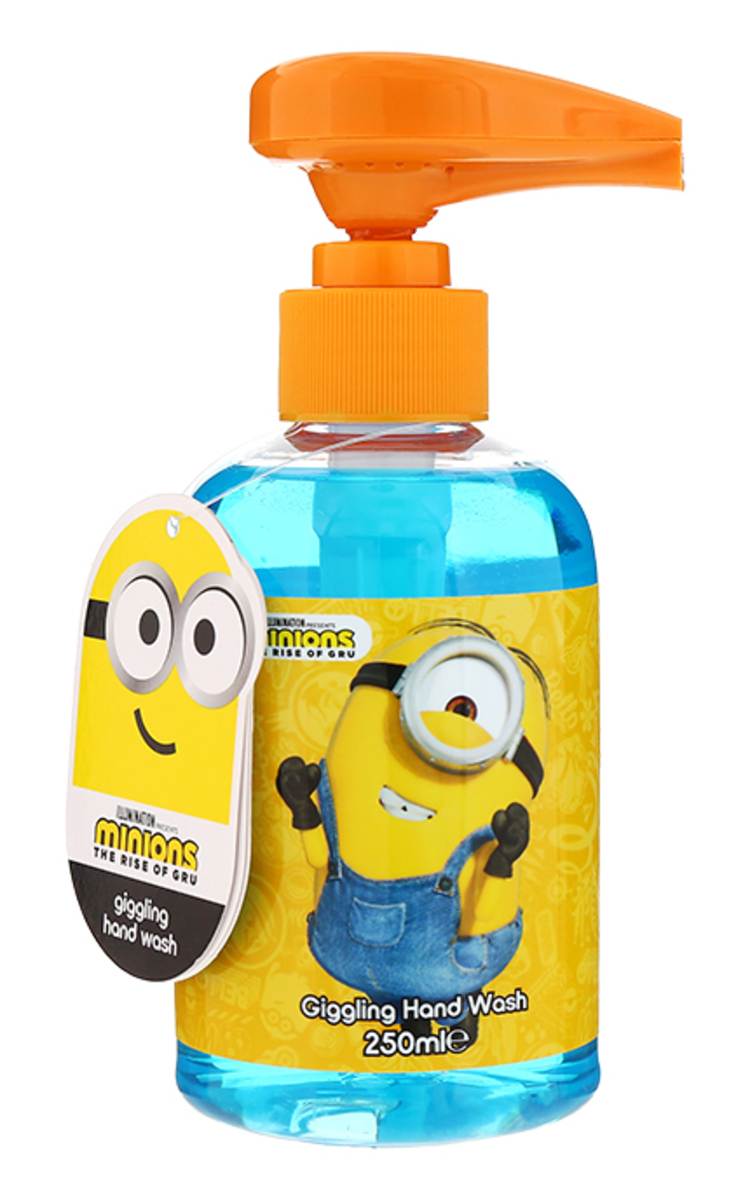 MINIONS MINIONS, GIGGLING HAND WASH, skystas rankų muilas vaikams, 250 ml 250 ml