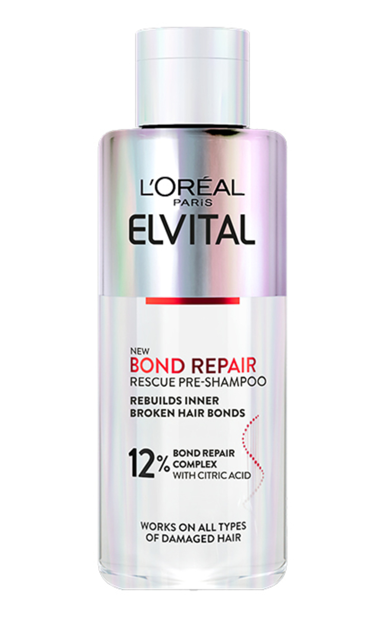 ELVITAL L'OREAL PARIS, ELVITAL BOND REPAIR, paruošiamasis šampūnas pažeistiems plaukams, 200 ml 200 ml