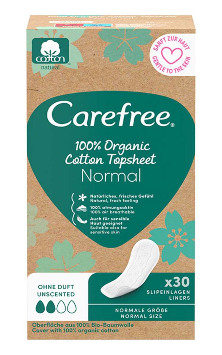 CAREFREE CAREFREE, ORGANIC COTTON, įklotai, 30 vnt. 30 vnt.