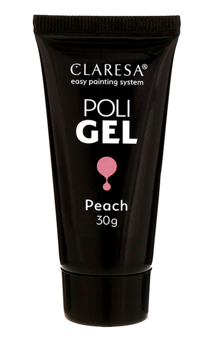 CLARESA CLARESA, POLI GEL PEACH, nagų priauginimo gelis, 30 g 30 g