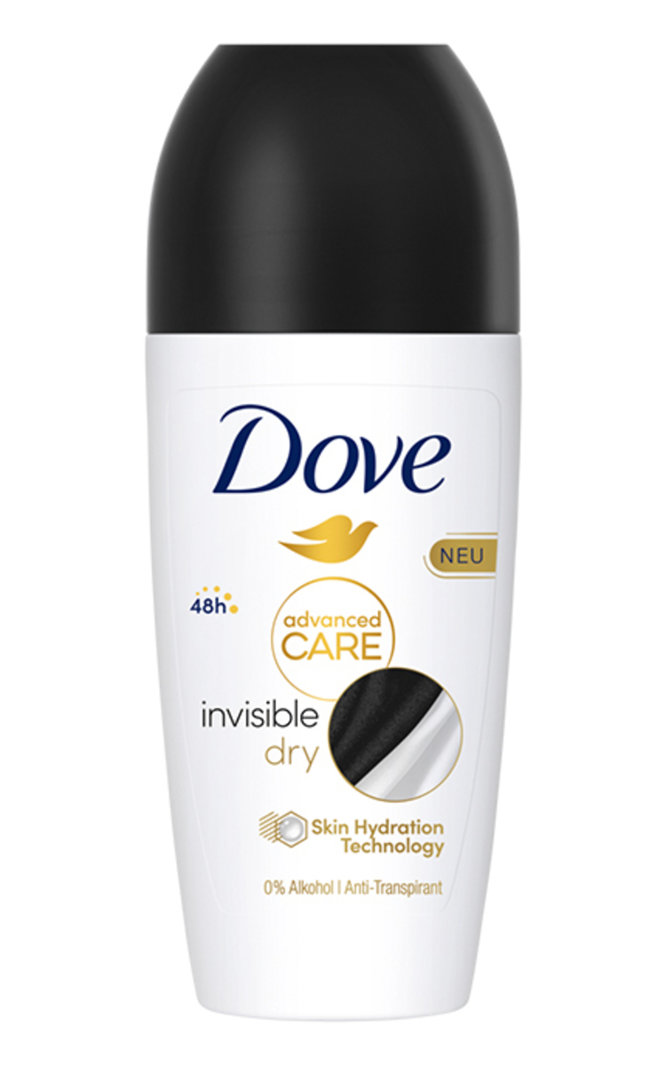 DOVE DOVE, INVISIBLE DRY, rutulinis antiperspirantas, 50 ml 50 ml