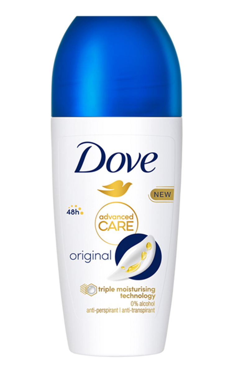 DOVE DOVE, ORIGINAL, rutulinis antiperspirantas, 50 ml 50 ml