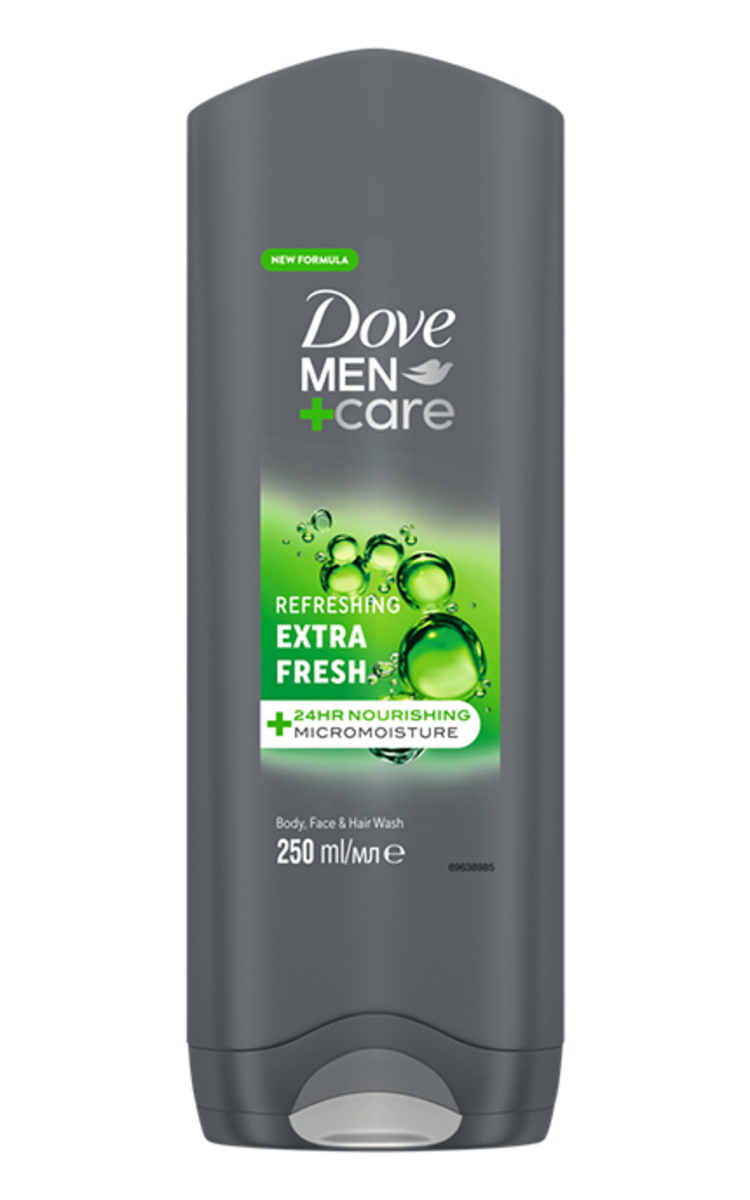 DOVE MEN+CARE DOVANA: DOVE MEN + CARE, EXTRA FRESH, dušo želė, 250 ml 250 ml