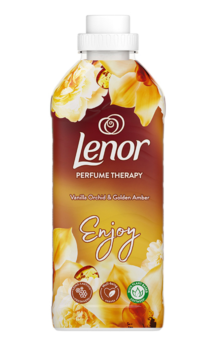 LENOR LENOR, VANILLA ORCHID & GOLDEN AMBER, audinių minkštiklis, 700 ml 700 ml