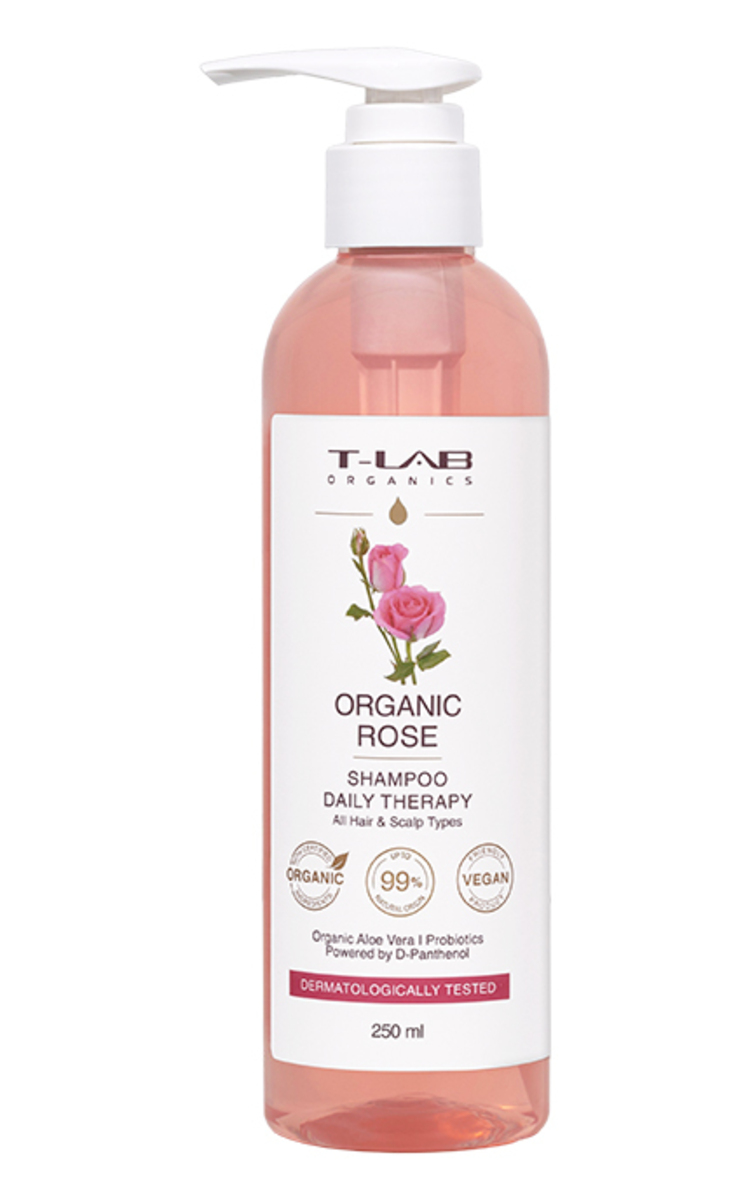 T-LAB ORGANICS T-LAB ORGANICS, ORGANIC ROSE, plaukų šampūnas, 250 ml 250 ml