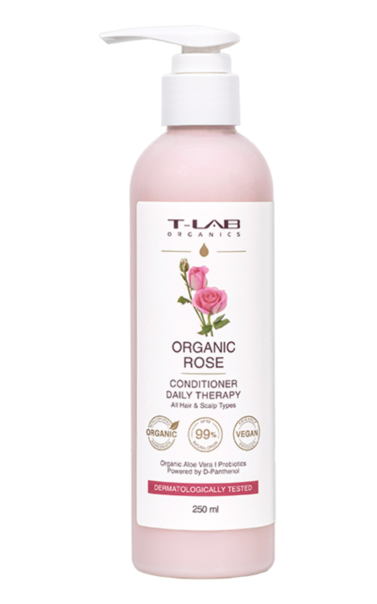 T-LAB ORGANICS T-LAB ORGANICS, ORGANIC ROSE, plaukų kondicionierius, 250 ml 250 ml