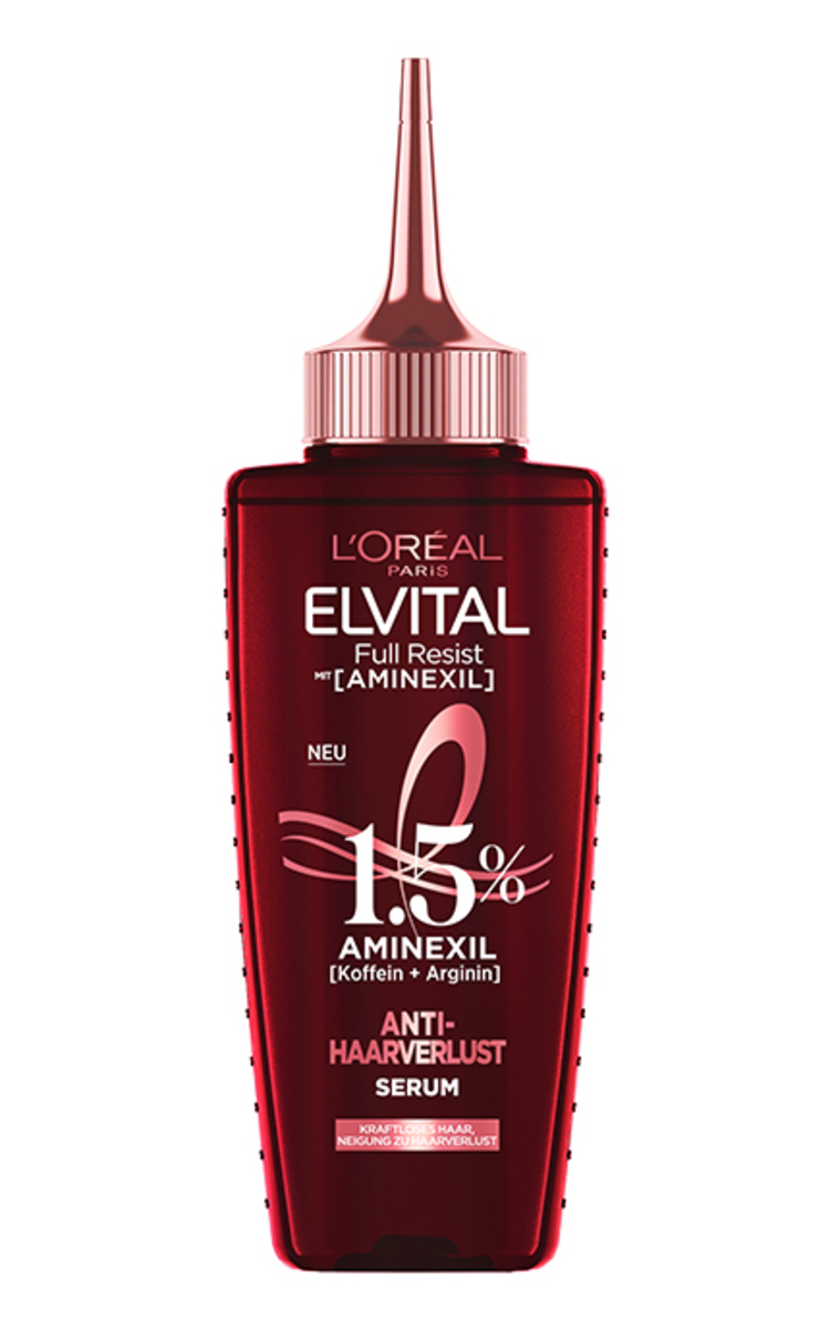 ELVITAL L'OREAL PARIS, ELVITAL FULL RESIST AMINEXIL, serumas prieš plaukų slinkimą, 100 ml 100 ml