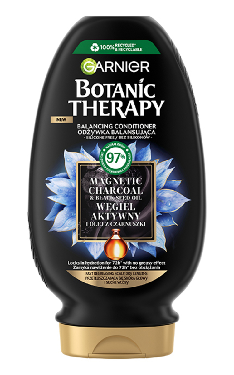 GARNIER BOTANIC THERAPY GARNIER, BOTANIC THERAPY MAGNETIC CHARCOAL, kondicionierius, 200 ml 200 ml