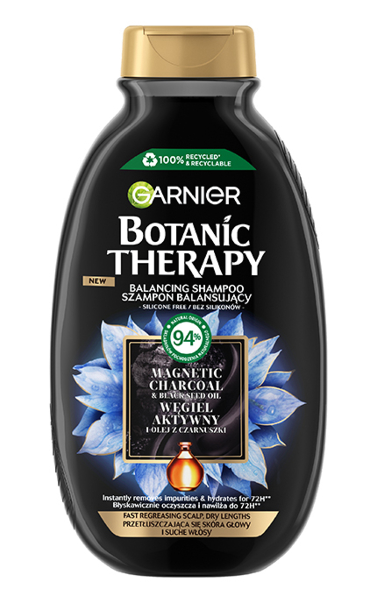 GARNIER BOTANIC THERAPY GARNIER, BOTANIC THERAPY MAGNETIC CHARCOAL, šampūnas, 400 ml 400 ml