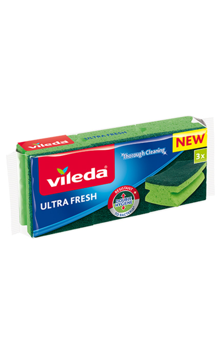 VILEDA VILEDA, ULTRA FRESH, kempinės, 3 vnt.  3 vnt.