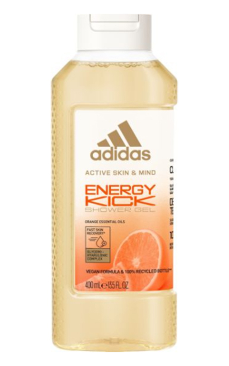 ADIDAS ADIDAS, ACTIVE SKIN & MIND ENERGY KICK, dušo želė vyriška ir moteriška, 400 ml 400 ml