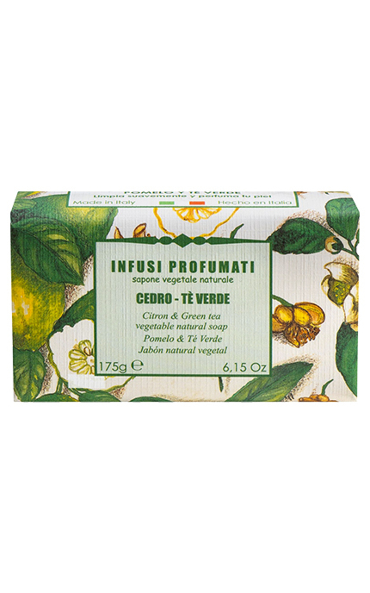 ITERITALIA ITERITALIA, natūralus augalinis muilas, citrinos ir žaliosios arbatos aromato, 175 g. 175 g