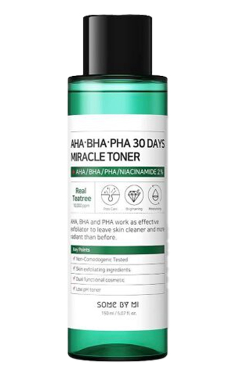 SOME BY MI SOME BY MI, AHA BHA PHA 30 DAYS MIRACLE TONER, veido tonikas, 150 ml.  150 ml