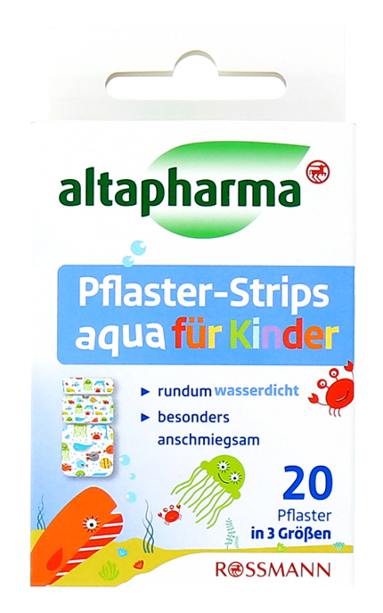 ALTAPHARMA ALTAPHARMA, vandeniui atsparūs pleistrai vaikams, 20 vnt. 20 vnt.