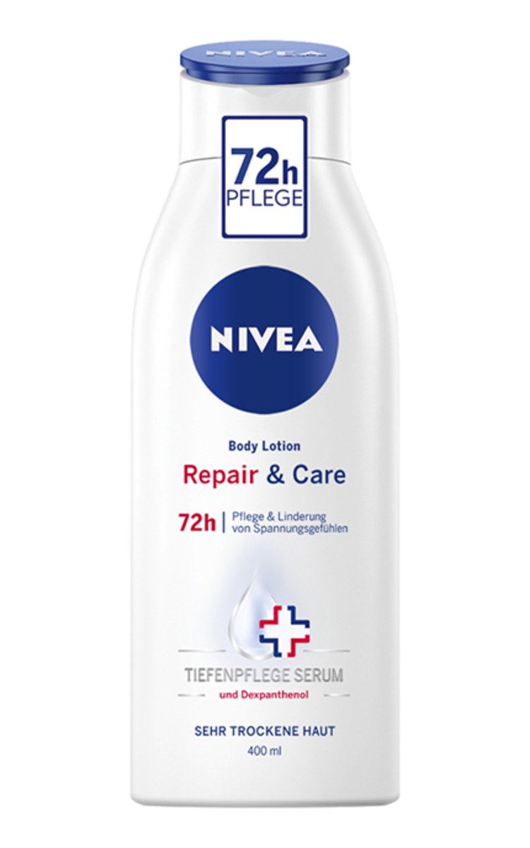 NIVEA NIVEA REPAIR & CARE, kūno losjonas ypač sausai odai, 400 ml  400 ml