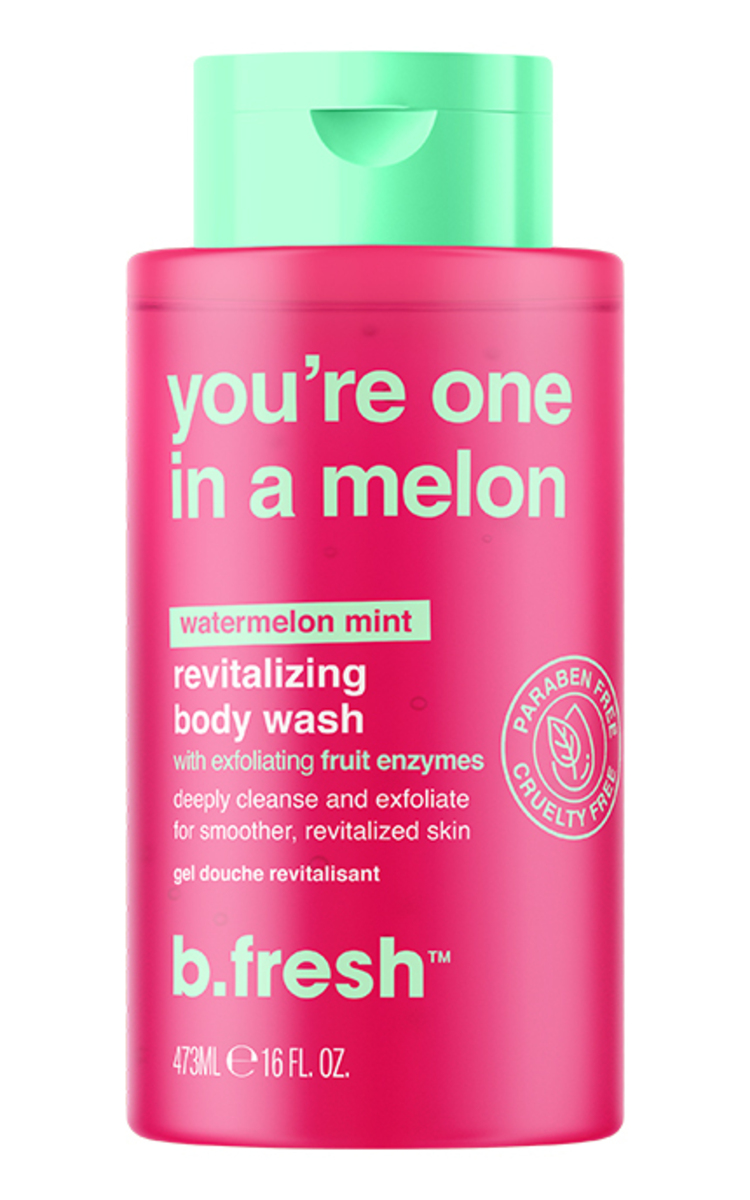 B.FRESH B.FRESH, YOU'RE ONE IN A MELON BODY WASH, švelniai odą šveičiantis kūno prausiklis, 473 ml 473 ml