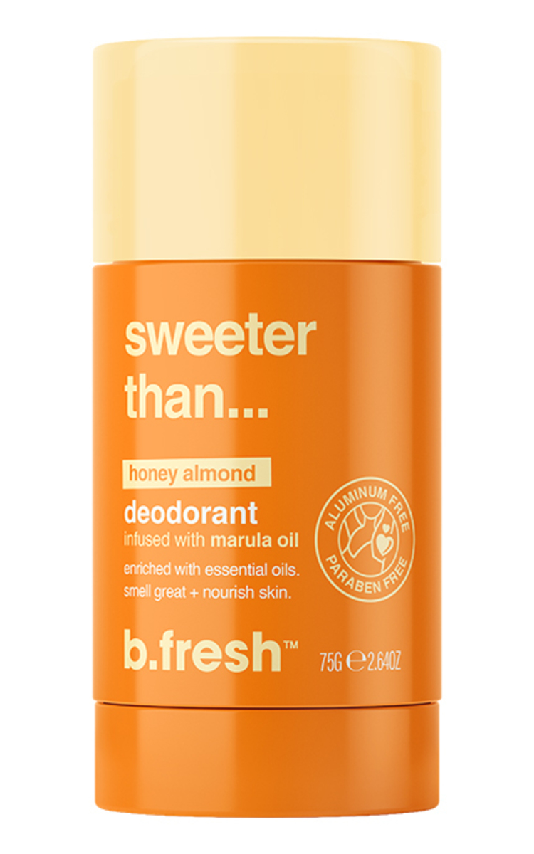 B.FRESH B.FRESH, SWEETER THAN... HONEY ALMOND ALUMINIUM-FREE DEODORANT, tepamas dezodorantas, 50 g 75 g