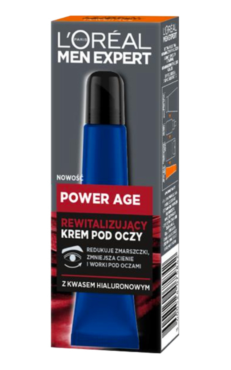 MEN EXPERT L'OREAL, MEN EXPERT POWER AGE, odą stiprinantis paakių kremas, 15 ml 15 ml