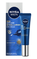 NIVEA, MEN HYALURON, drėkinantis akių srities kremas nuo senėjimo požymių, 150 ml