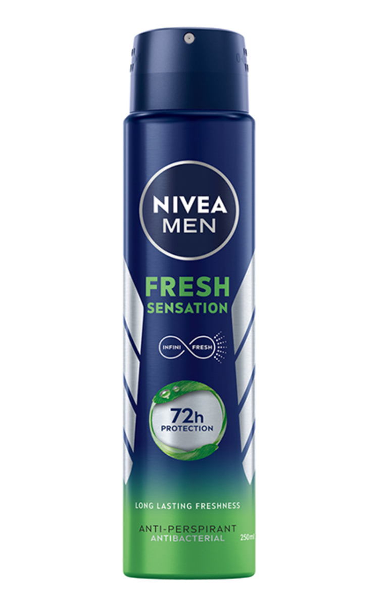 NIVEA MEN NIVEA MEN, FRESH SENSATION, purškiamas dezodorantas antiperspirantas vyrams, 250 ml 250 ml