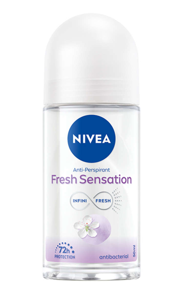 NIVEA NIVEA, FRESH SENSATION, rutulinis dezodorantas antiperspirantas moterims, 50 ml 50 ml