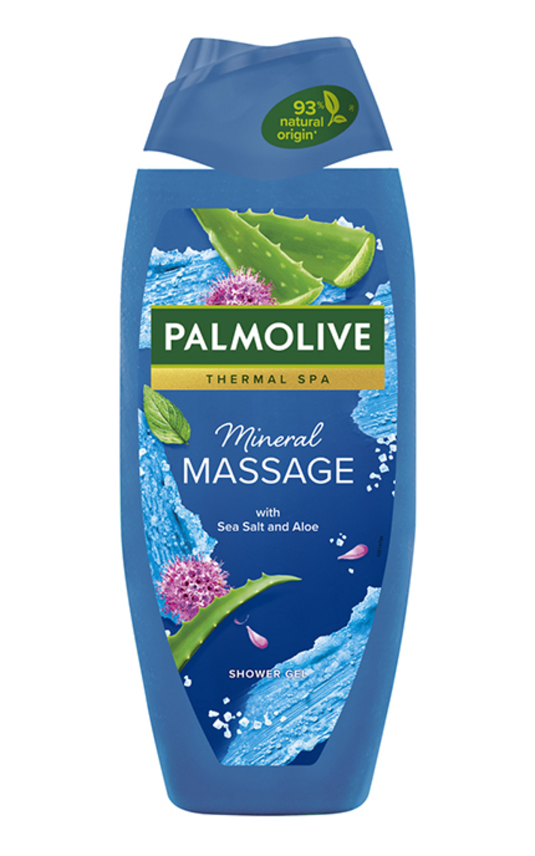 PALMOLIVE PALMOLIVE, THERMAL SPA MINERAL MASSAGE, dušo želė su jūros druska ir alavijais, 500 ml 500 ml