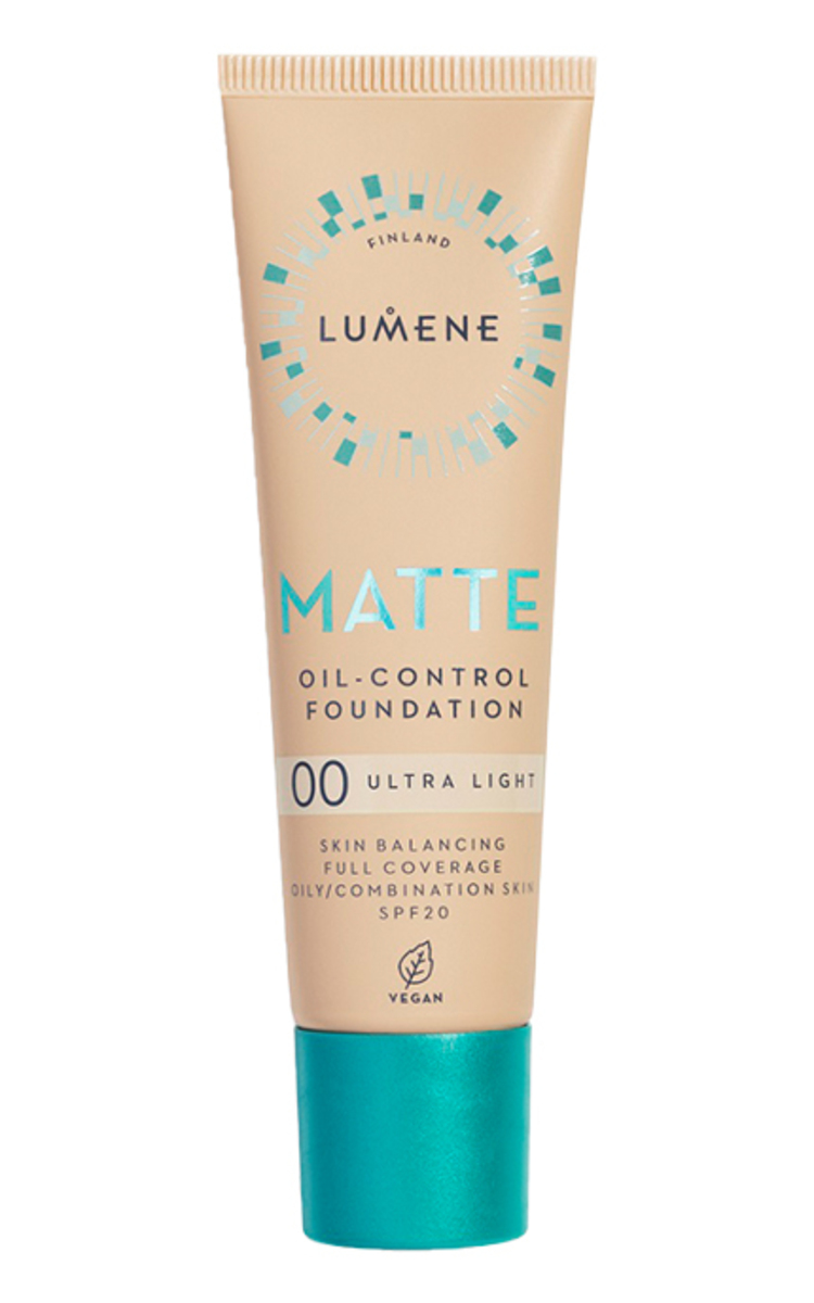 LUMENE LUMENE, MATTE OIL-CONTROL, kreminė pudra SPF20, 30 ml 0 Ultra Light