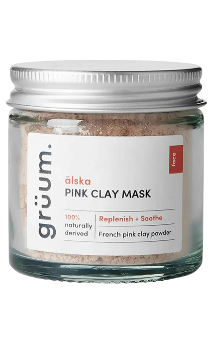 GRUUM GRUUM, ALSKA PINK CLAY, raminamoji molio kaukė veidui, 50 ml 50 ml