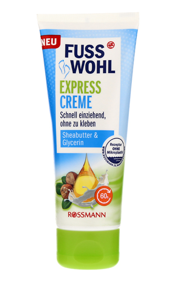 FUSSWOHL FUSSWOHL, EXPRESS, pėdų kremas, 1 vnt. 75 ml