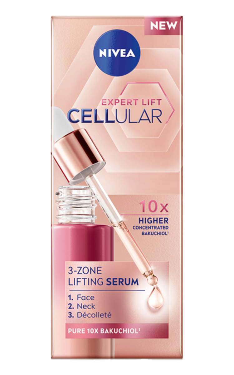 NIVEA NIVEA, CELLULAR EXPERT LIFT, 3-jų zonų liftinguojantis serumas, 30 ml 30 ml