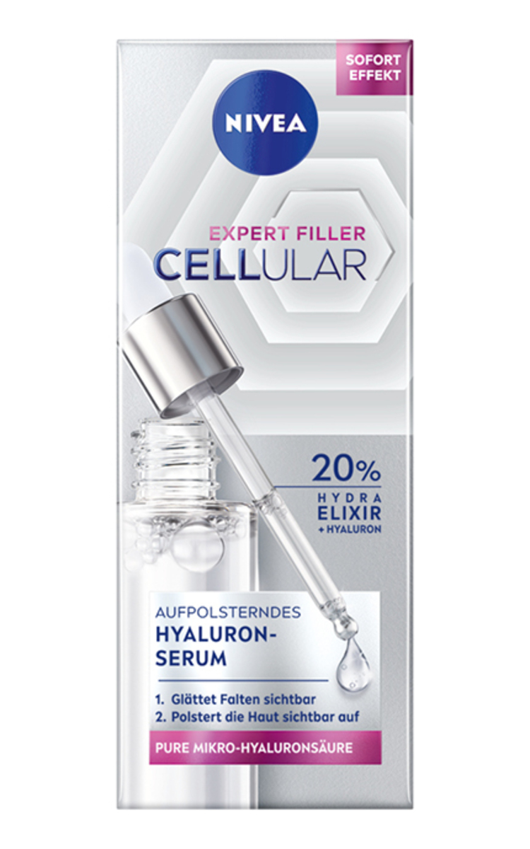 NIVEA NIVEA, CELLULAR EXPERT FILLER, putlinantis serumas su mikro-hialurono rūgštimi, 30 ml 30 ml