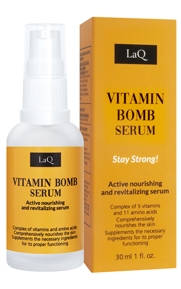 LAQ, VITAMIN BOMB N 5, veido serumas, 30 ml